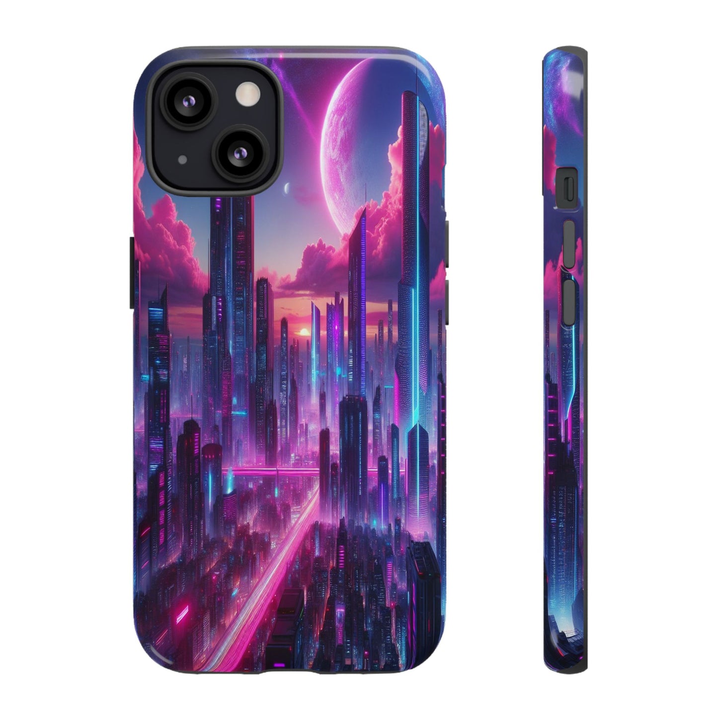 Futuristic Skyline Fantasy - Phone Case