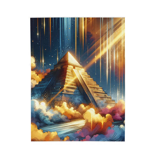 Golden Ascension - Plush Blanket