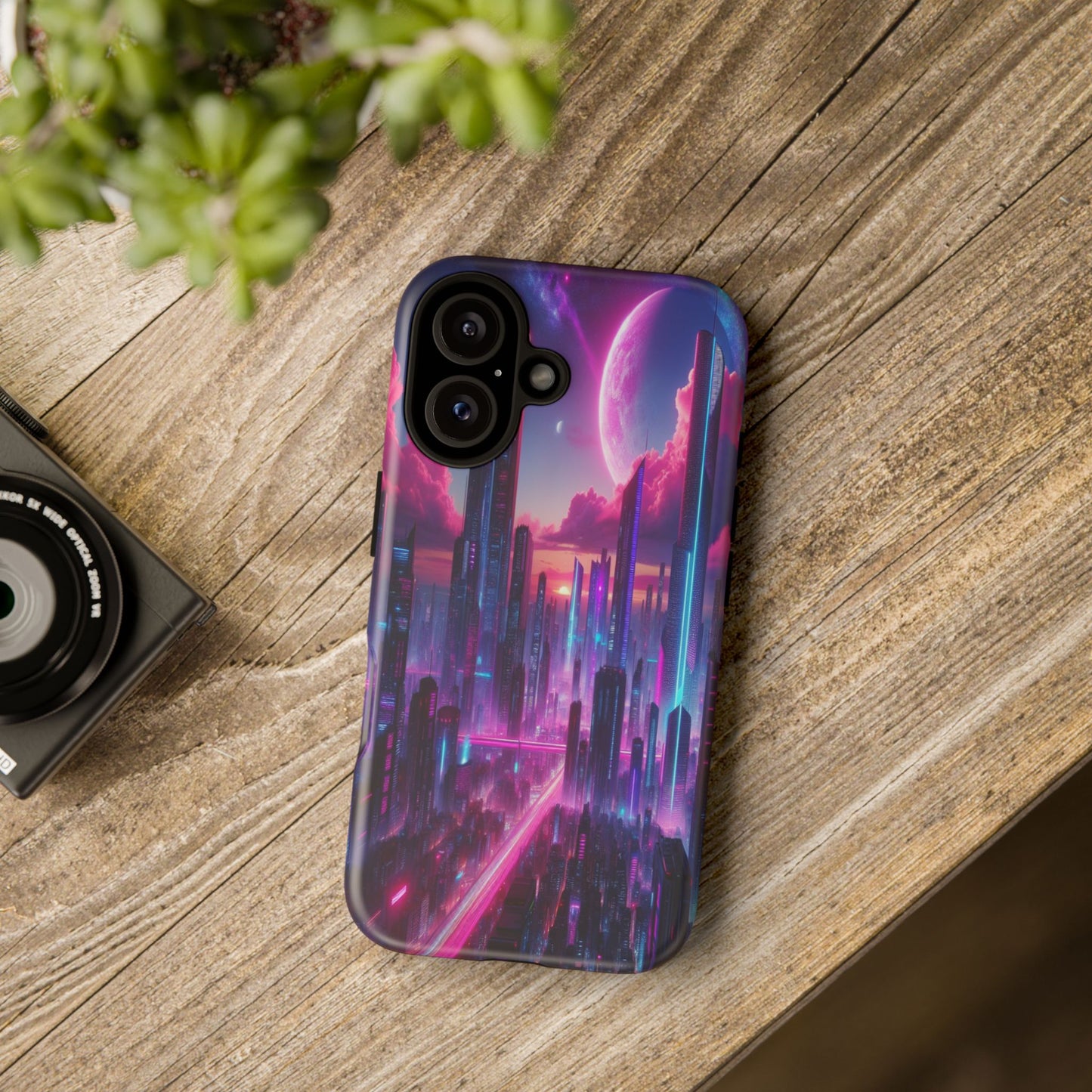 Futuristic Skyline Fantasy - Phone Case