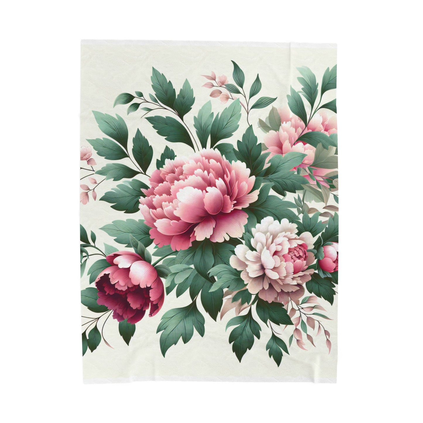 Peony Reverie - Plush Blanket