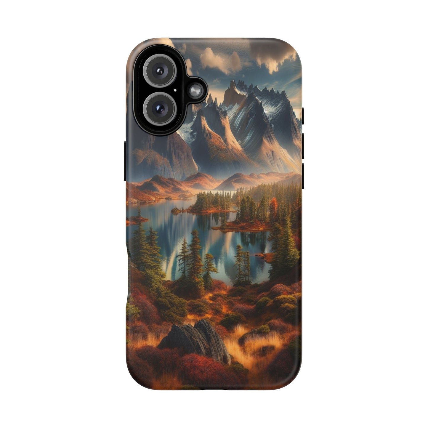 Custom ProtectiveMajestic Peaks and Tranquil WatersIphone Case Compatible With Iphone 16 15 14 - Phone Cover