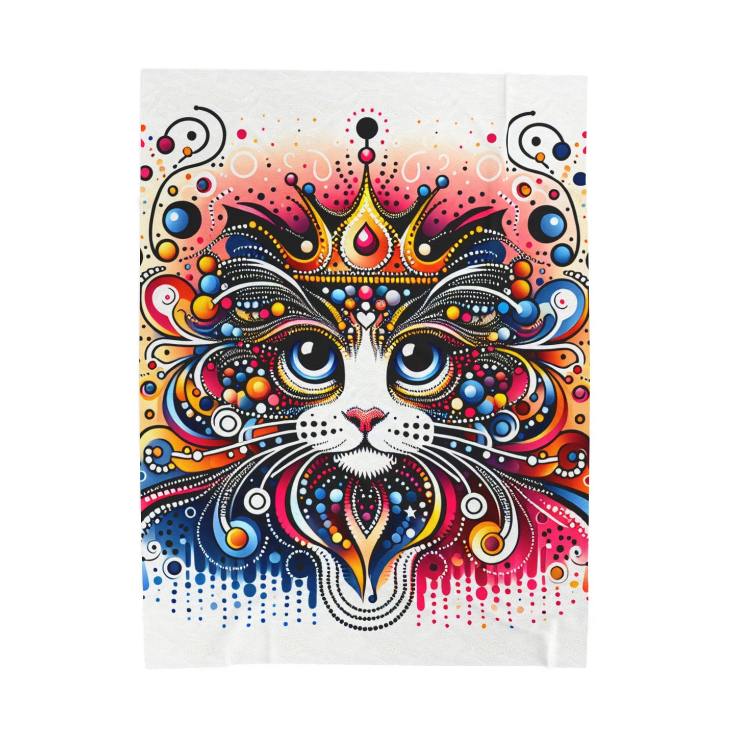 Majestic Feline Splendor - Plush Blanket