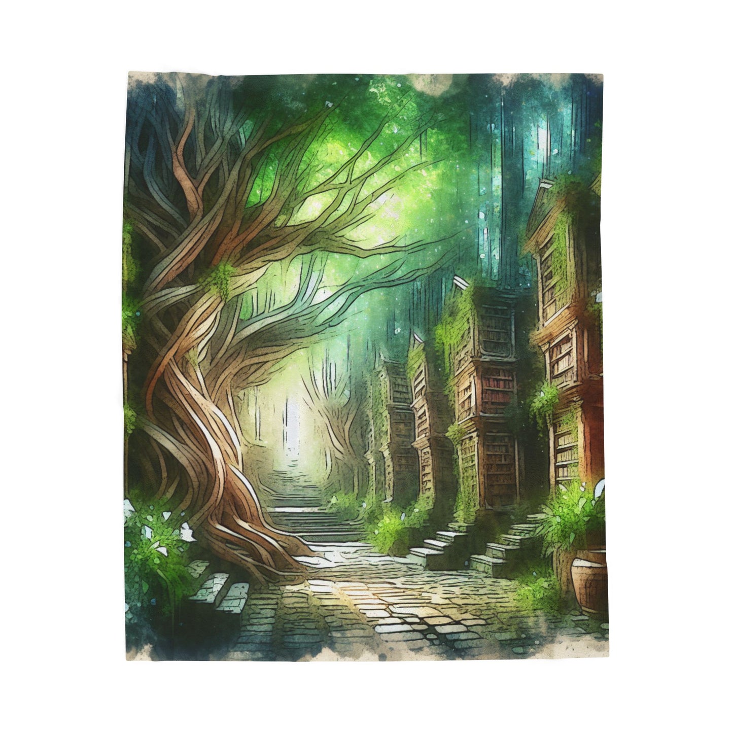 Library of Enchantment - Plush Blanket