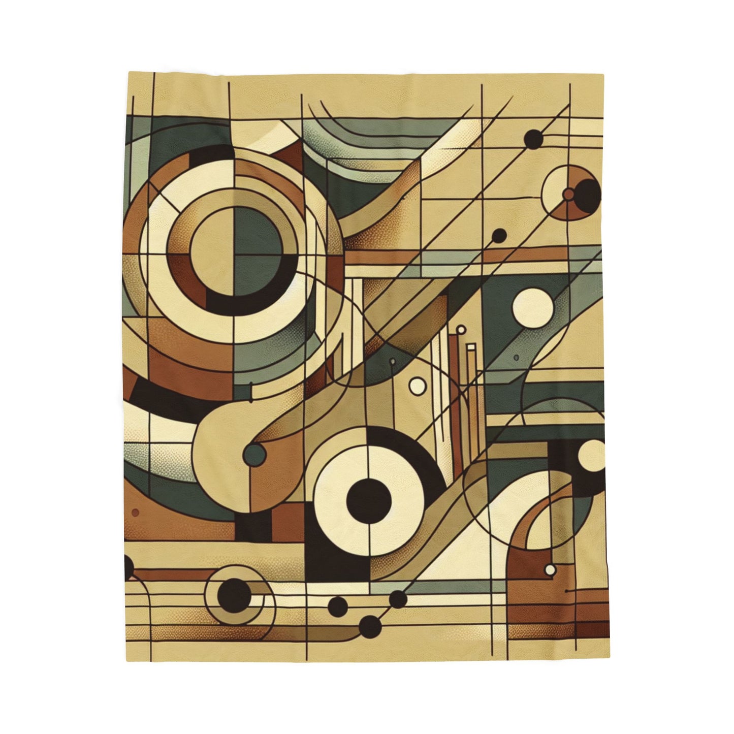 Geometric Harmony - Plush Blanket