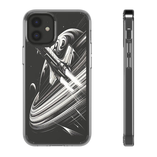 Transparent Voyage Beyond the Rings Iphone Case Compatible With Iphone 16 15 14 - Clear Phone Cover