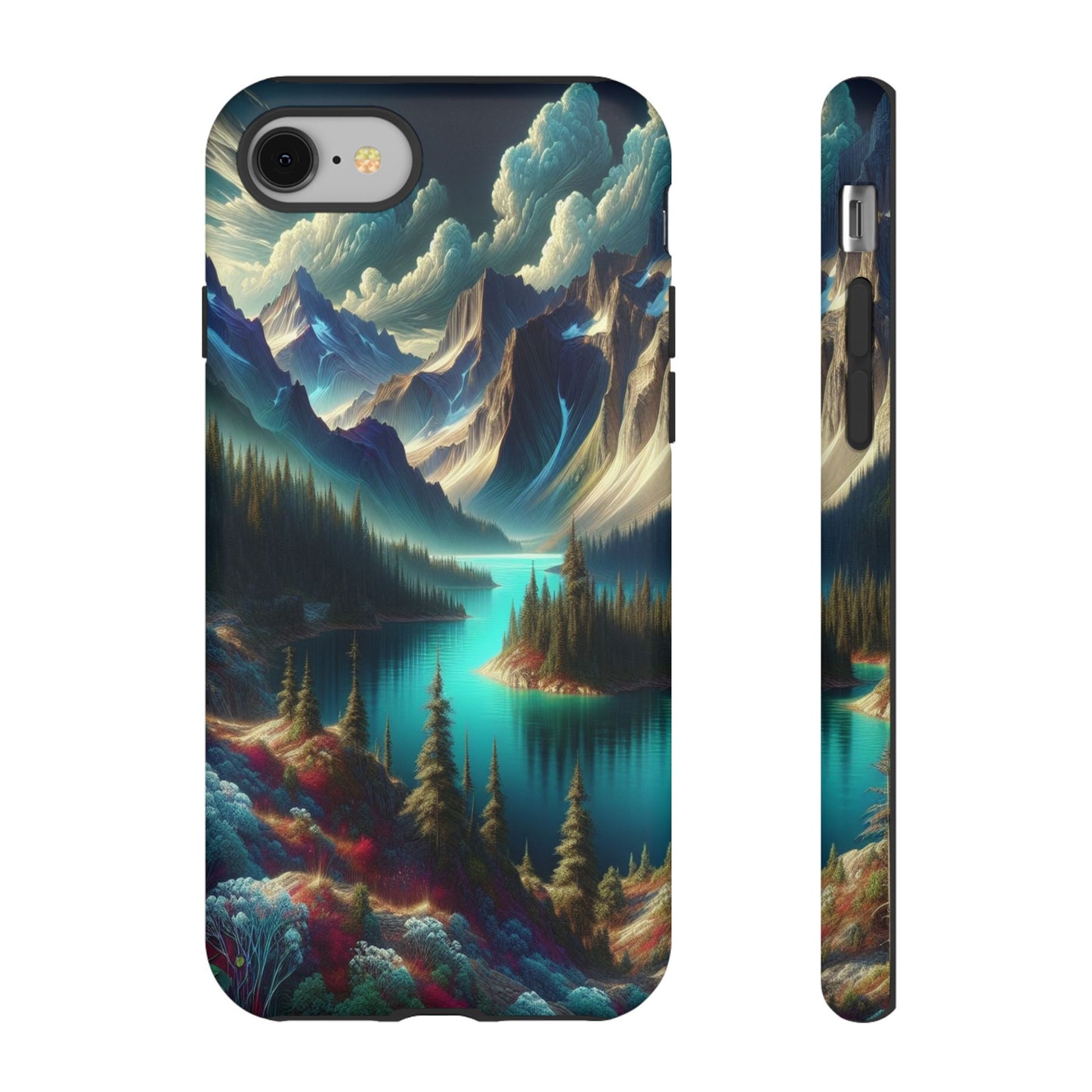 Custom ProtectiveMajestic Peaks and Tranquil WatersIphone Case Compatible With Iphone 16 15 14 - Phone Cover