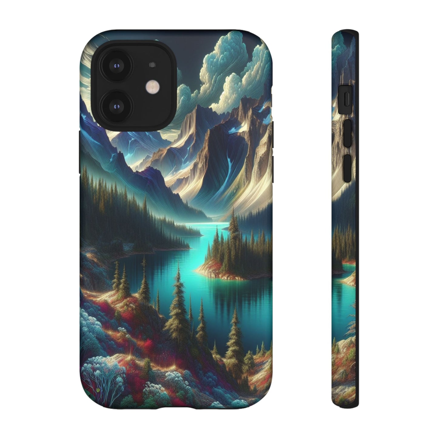Custom ProtectiveMajestic Peaks and Tranquil WatersIphone Case Compatible With Iphone 16 15 14 - Phone Cover