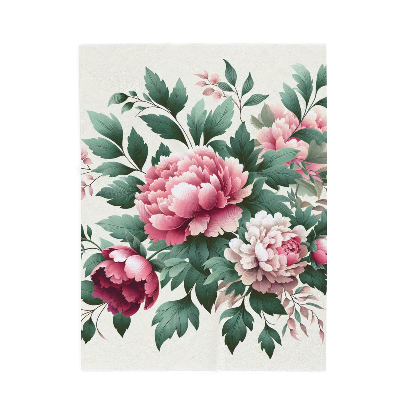 Peony Reverie - Plush Blanket