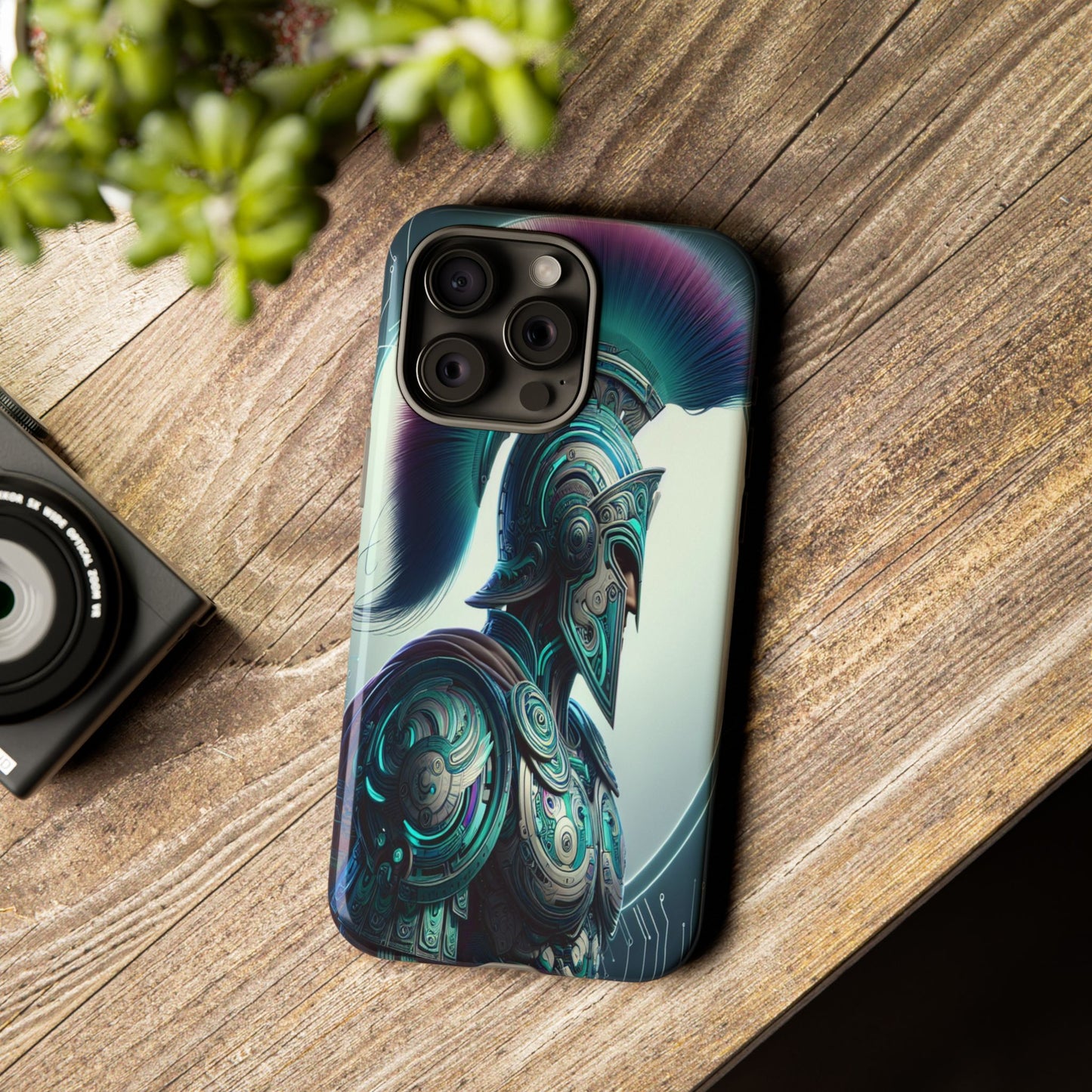 Custom ProtectiveGuardian of the Digital RealmIphone Case Compatible With Iphone 16 15 14 - Phone Cover