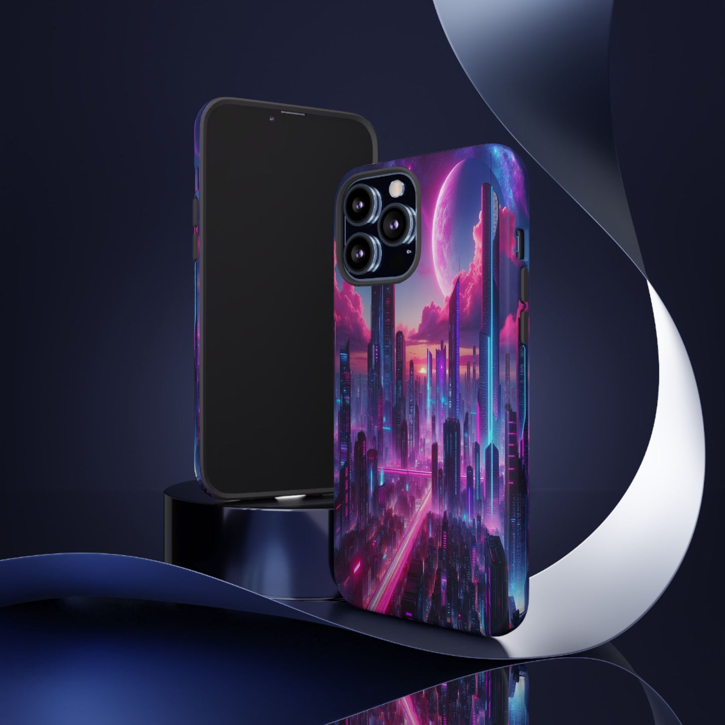 Futuristic Skyline Fantasy - Phone Case
