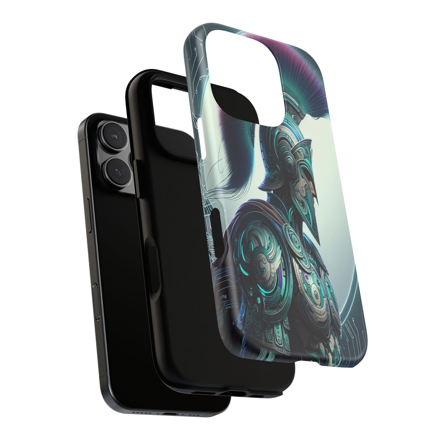 Custom ProtectiveGuardian of the Digital RealmIphone Case Compatible With Iphone 16 15 14 - Phone Cover
