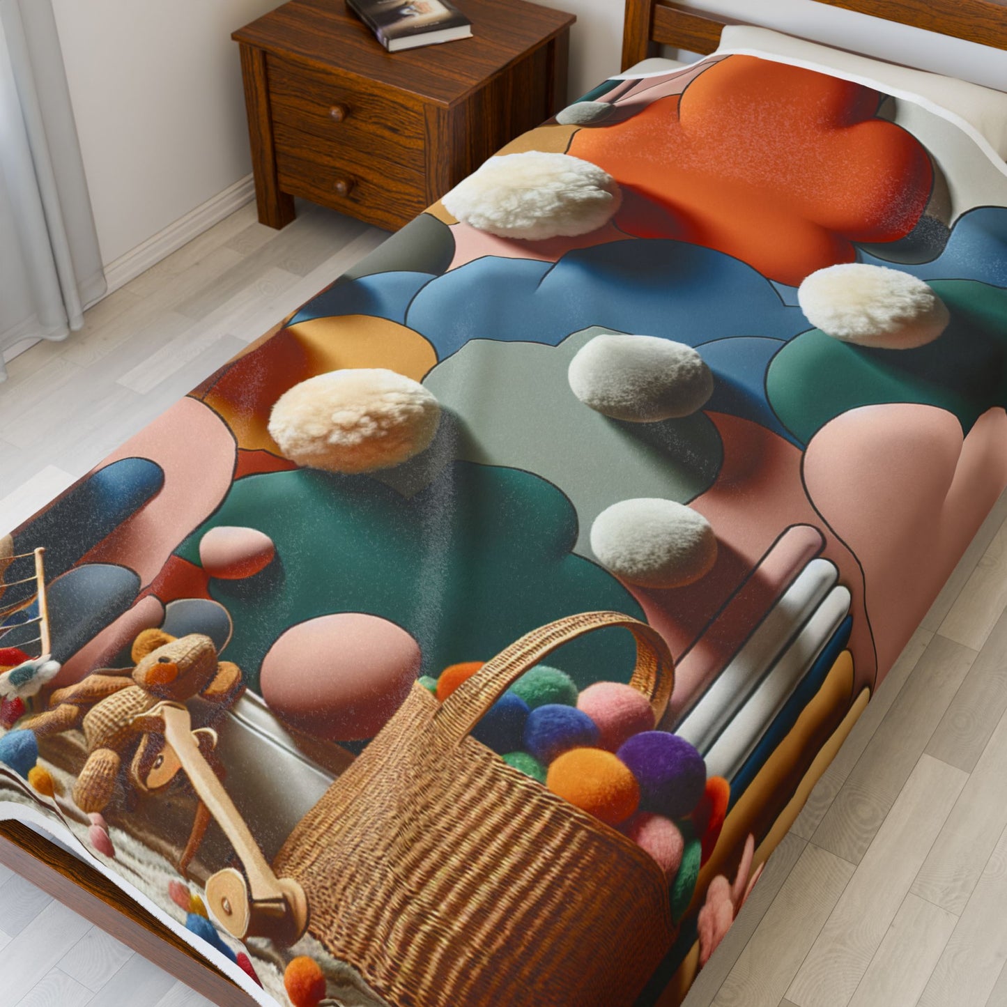 Playful Dreamworld Unveiled - Plush Blanket