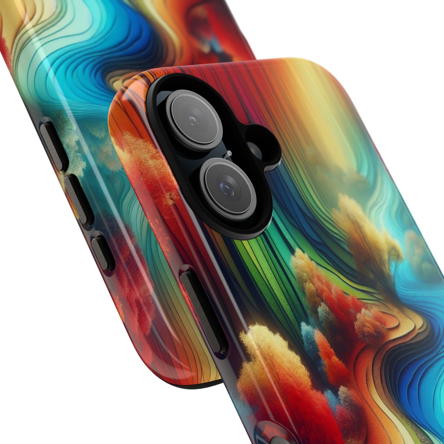 Protective River of Colors Iphone Case Compatible With Iphone 16 15 14 - Iphone Cover