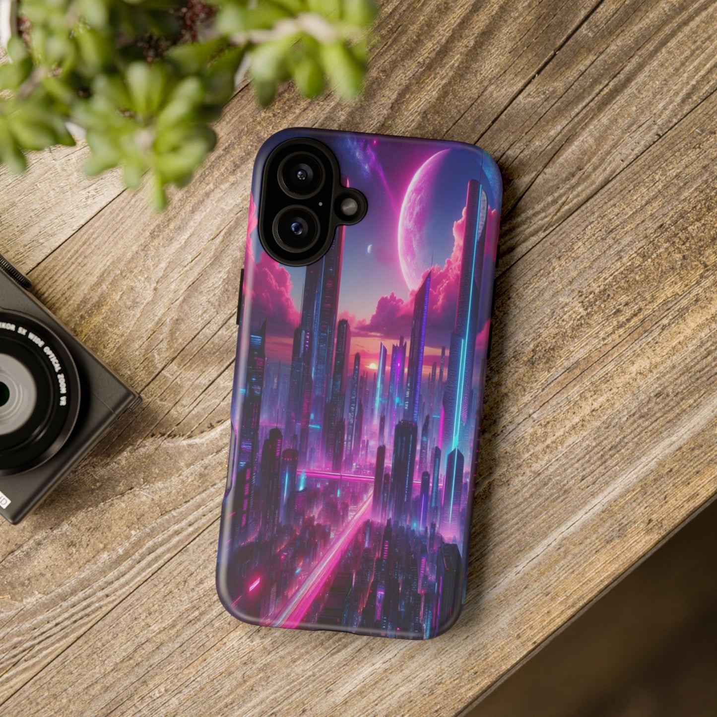 Futuristic Skyline Fantasy - Phone Case