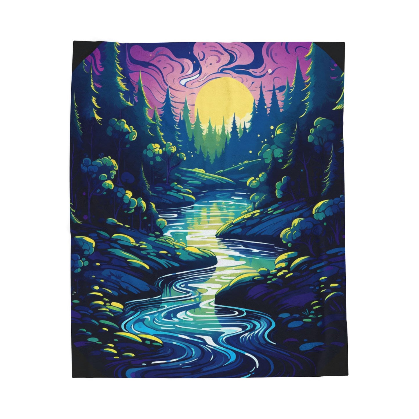 Mystic Twilight Serenade- Plush Blanket
