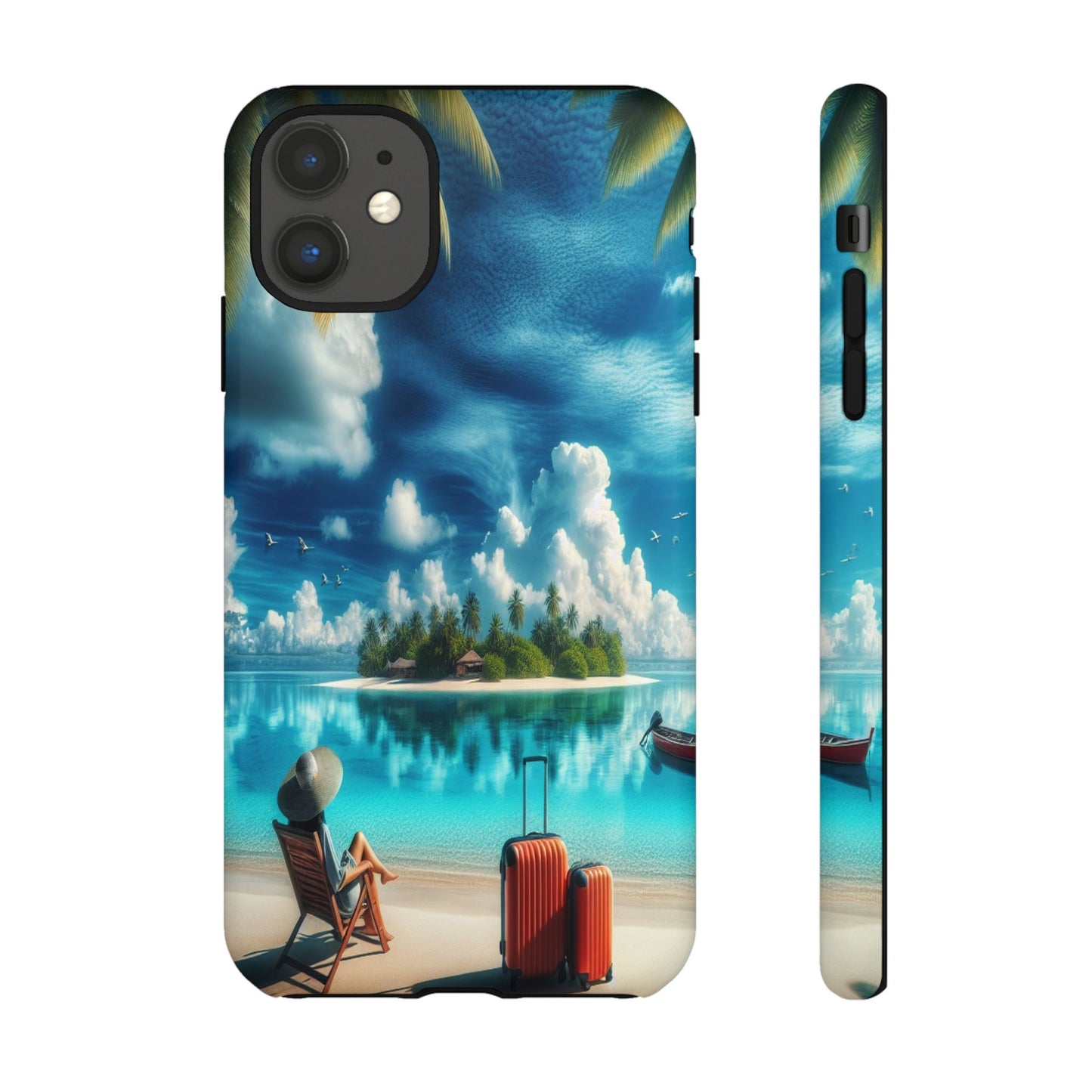 Custom ProtectiveIsland Escape in ParadiseIphone Case Compatible With Iphone 16 15 14 - Phone Cover