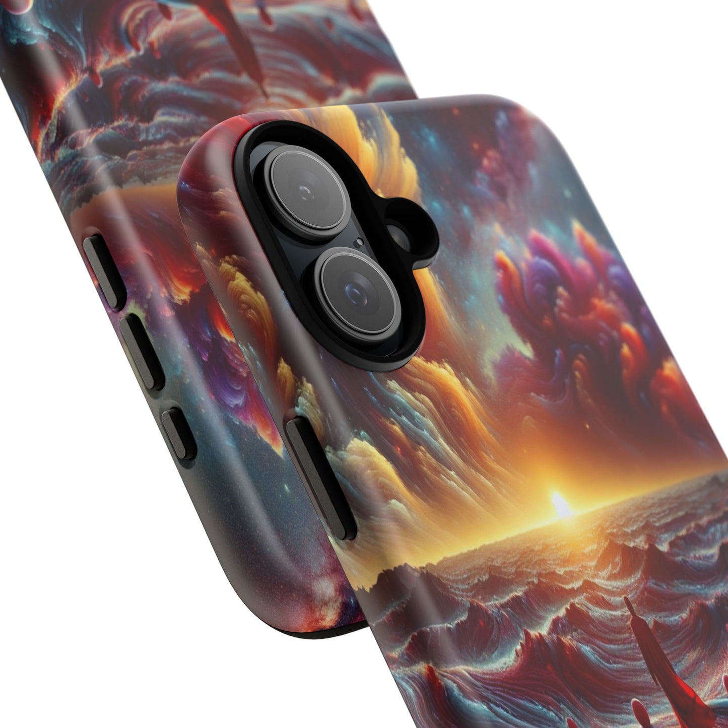 Journey Through Celestial Waves - Phone Case