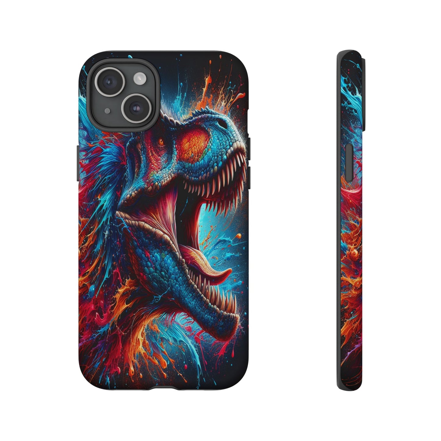 Colorburst Dinosaur Roar - Phone Case