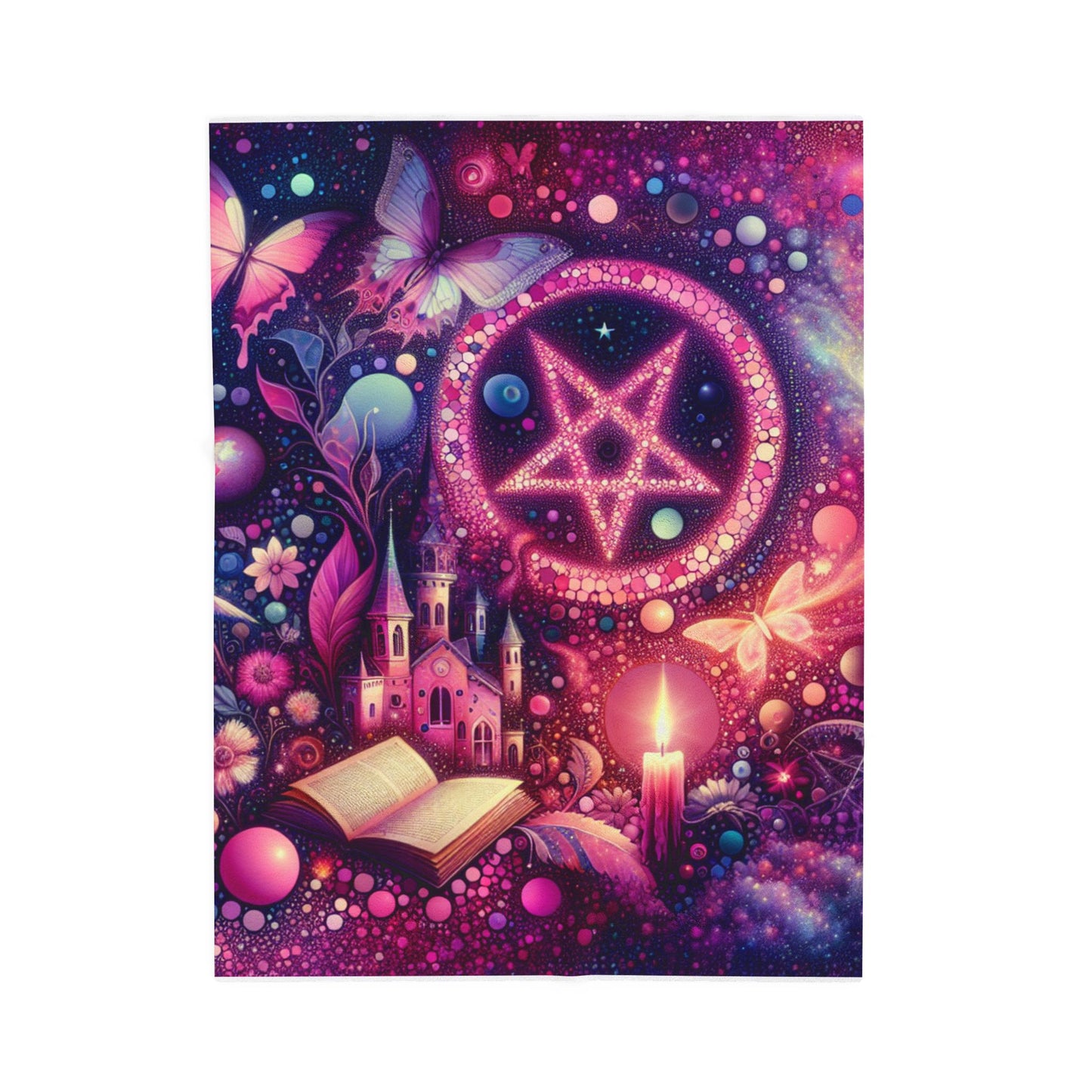 Mystical Realm of Wonder - Plush Blanket