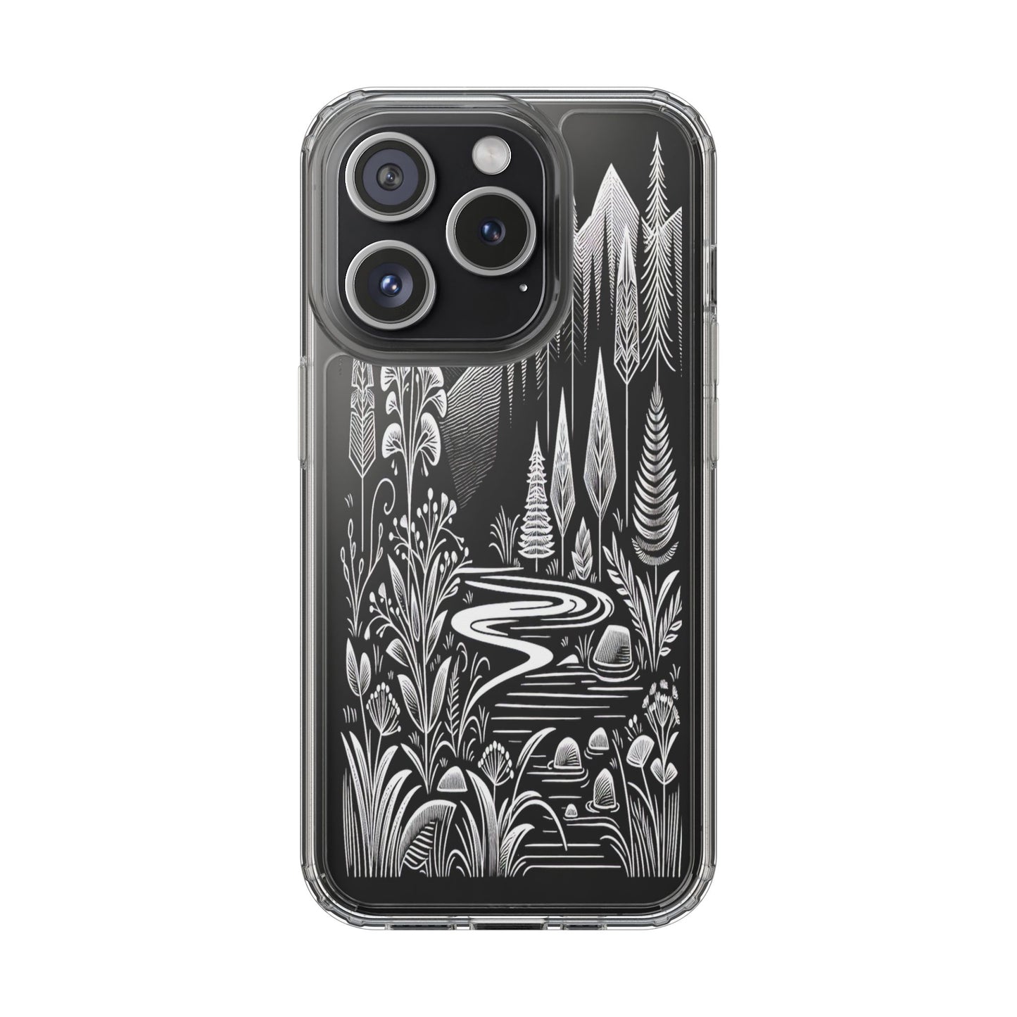 Transparent Alpine Wilderness Pathways Iphone Case Compatible With Iphone 16 15 14 - Clear Phone Cover