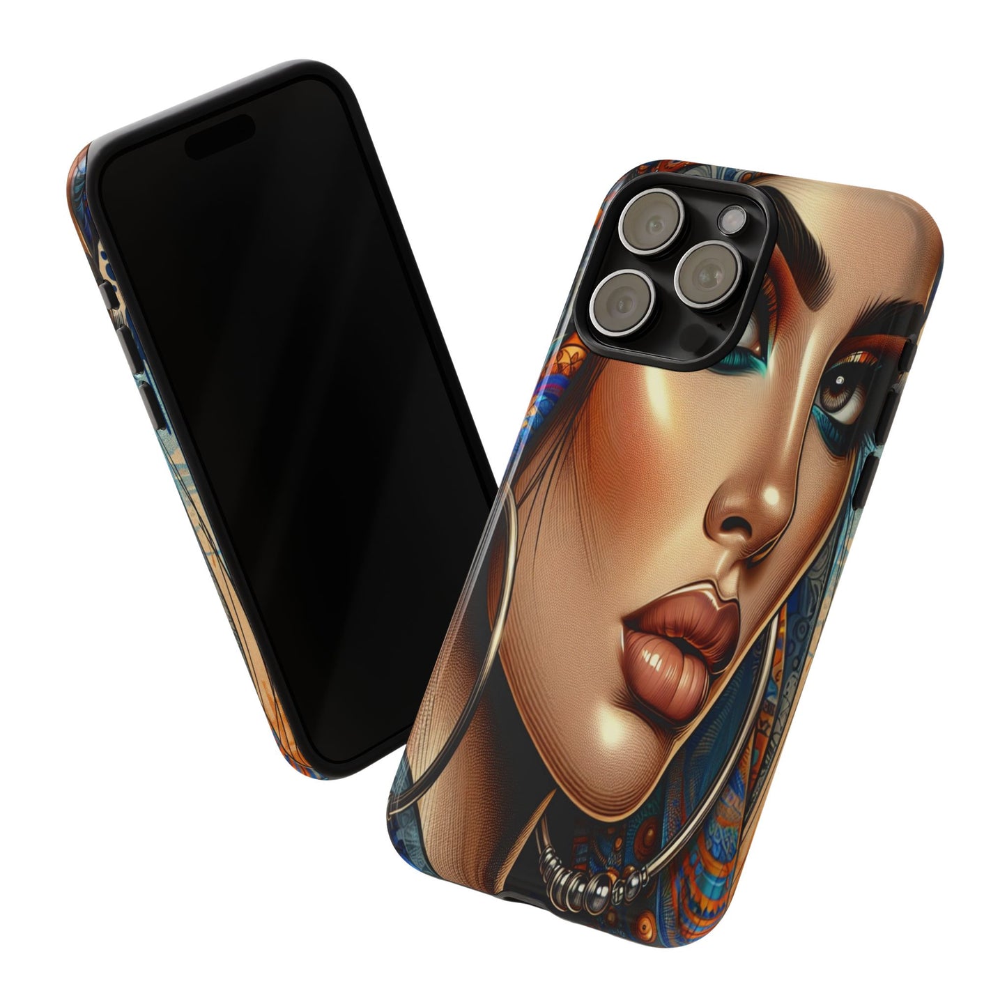 Protective Mystical Portrait in Patterns Iphone Case Compatible With Iphone 16 15 14 - Phone Cover