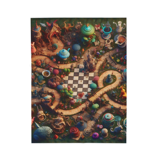 Whimsical Wonderland Tea Party- Plush Blanket