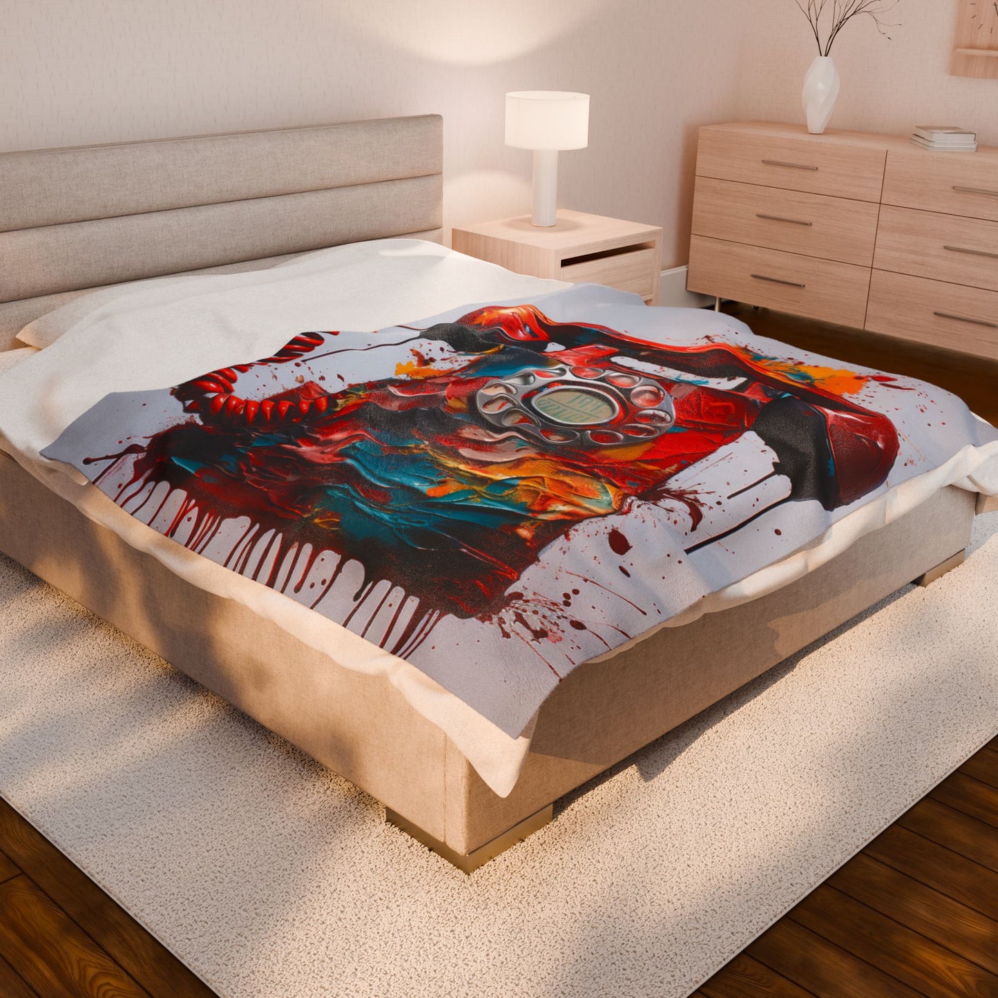 Melting Colors of Communication- Plush Blanket