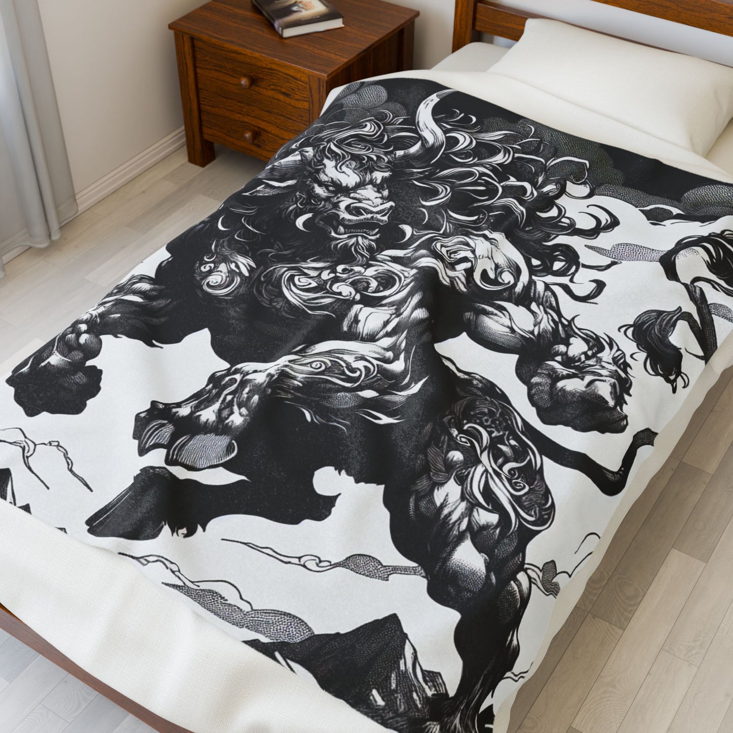 Majestic Bull Leap - Plush Blanket