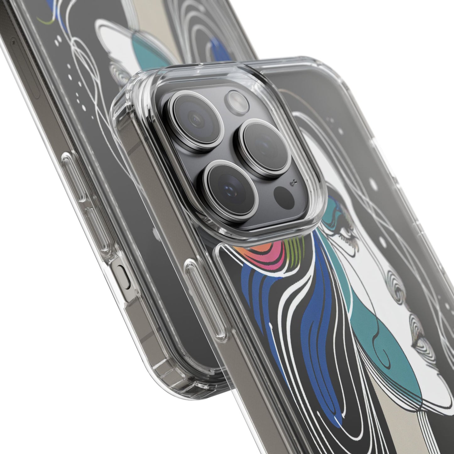 Transparent Portrait of Imagination Iphone Case Compatible With Iphone 16 15 14 - Clear Phone Cover