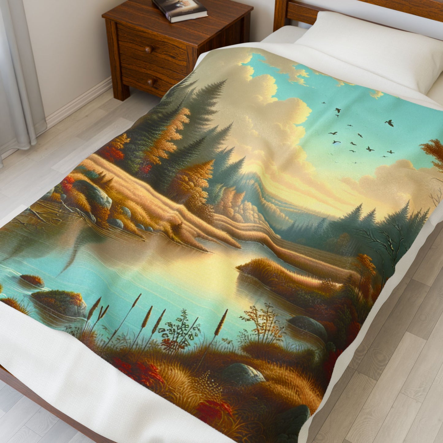 Rippling Serene Expanse- Plush Blanket