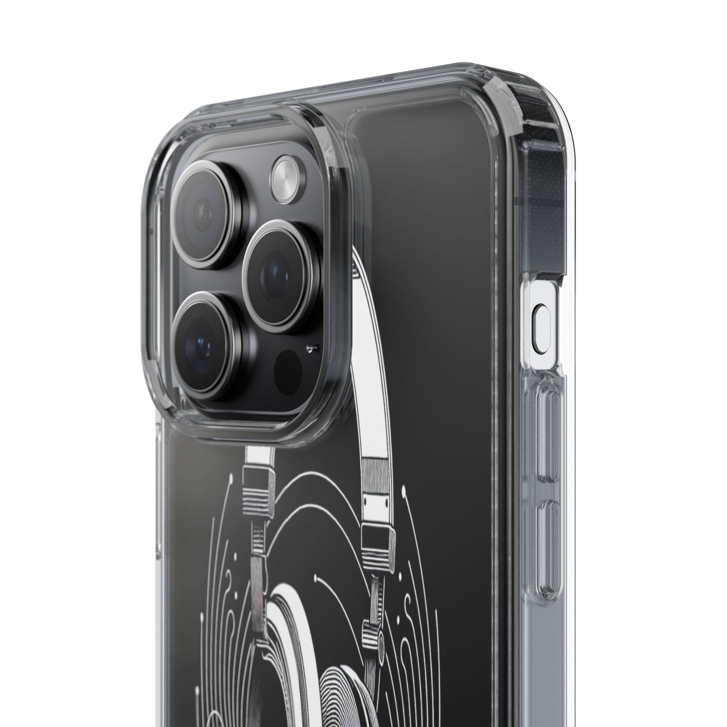 Transparent Sound Waves Unleashed Iphone Case Compatible With Iphone 16 15 14 - Clear Phone Cover