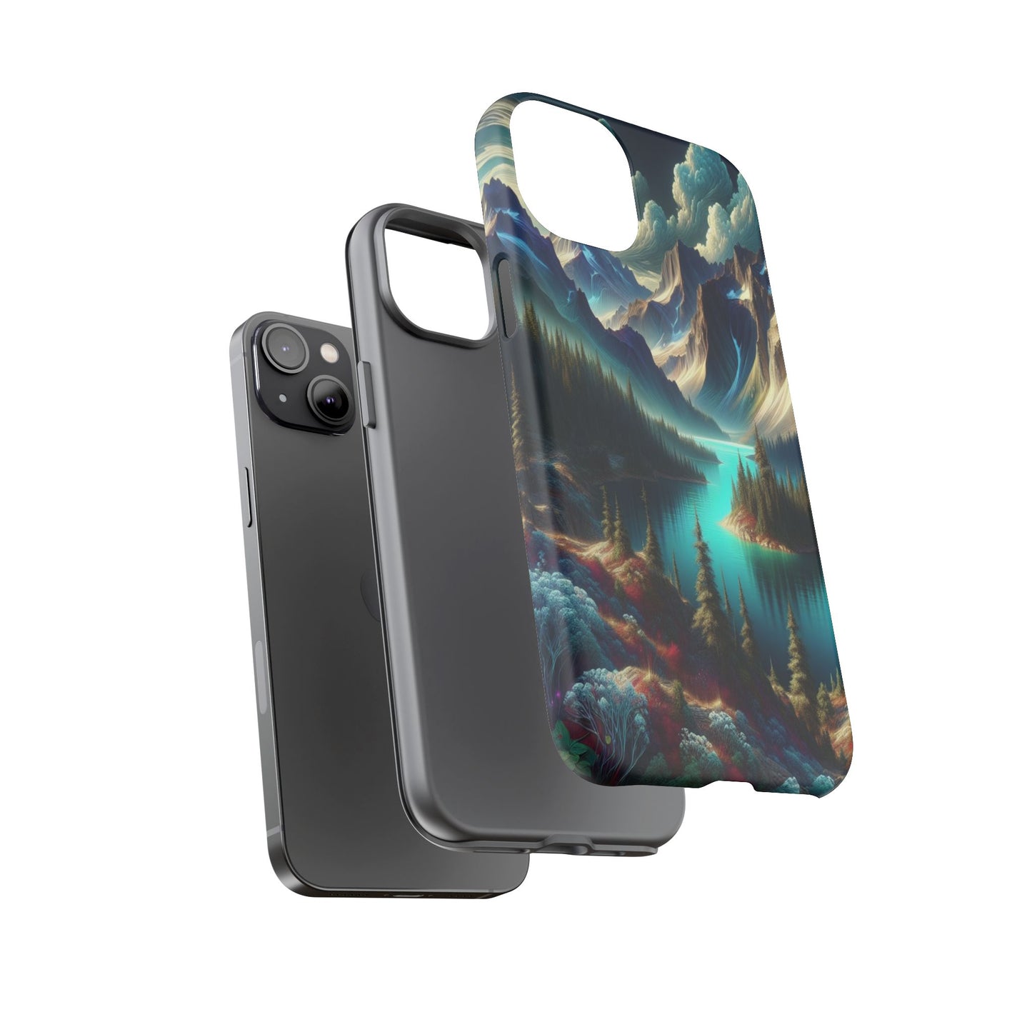 Custom ProtectiveMajestic Peaks and Tranquil WatersIphone Case Compatible With Iphone 16 15 14 - Phone Cover