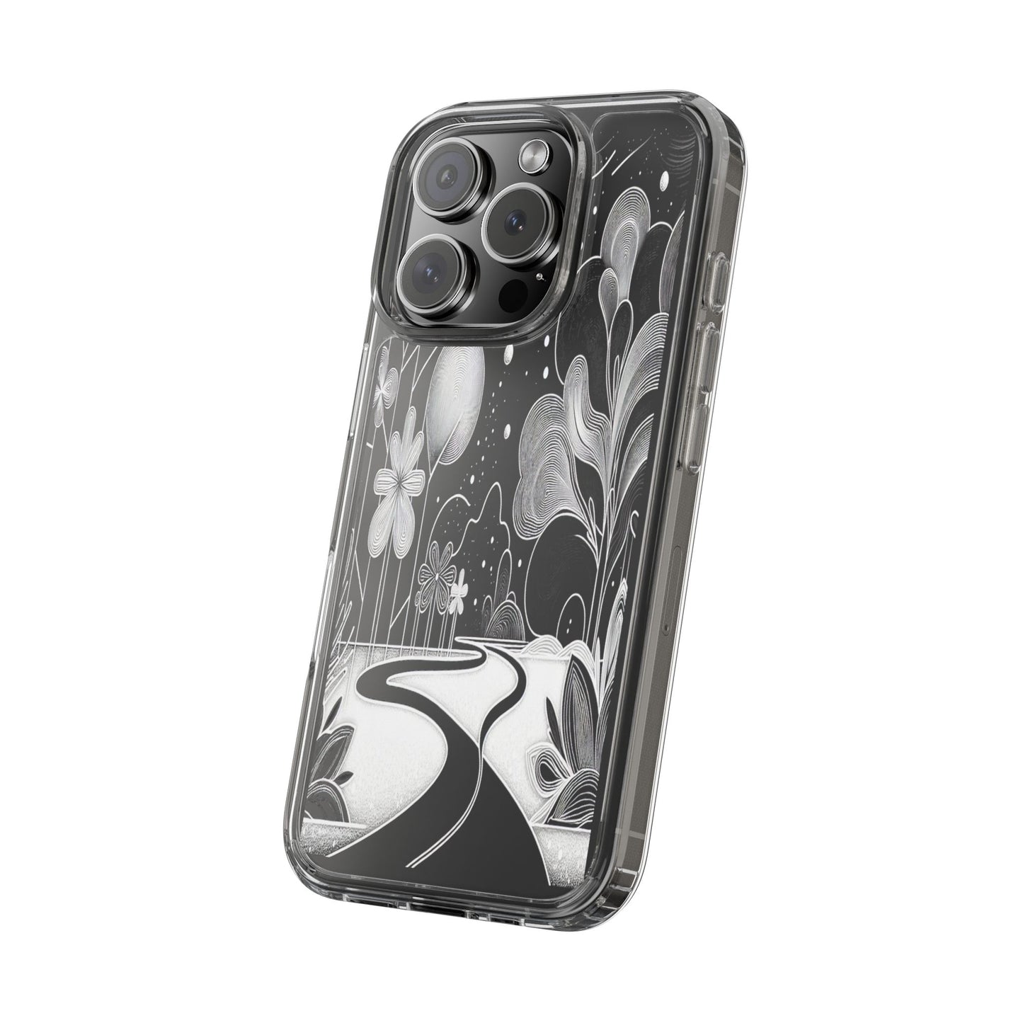 Transparent Pathway to Imagination Iphone Case Compatible With Iphone 16 15 14 - Clear Phone Cover