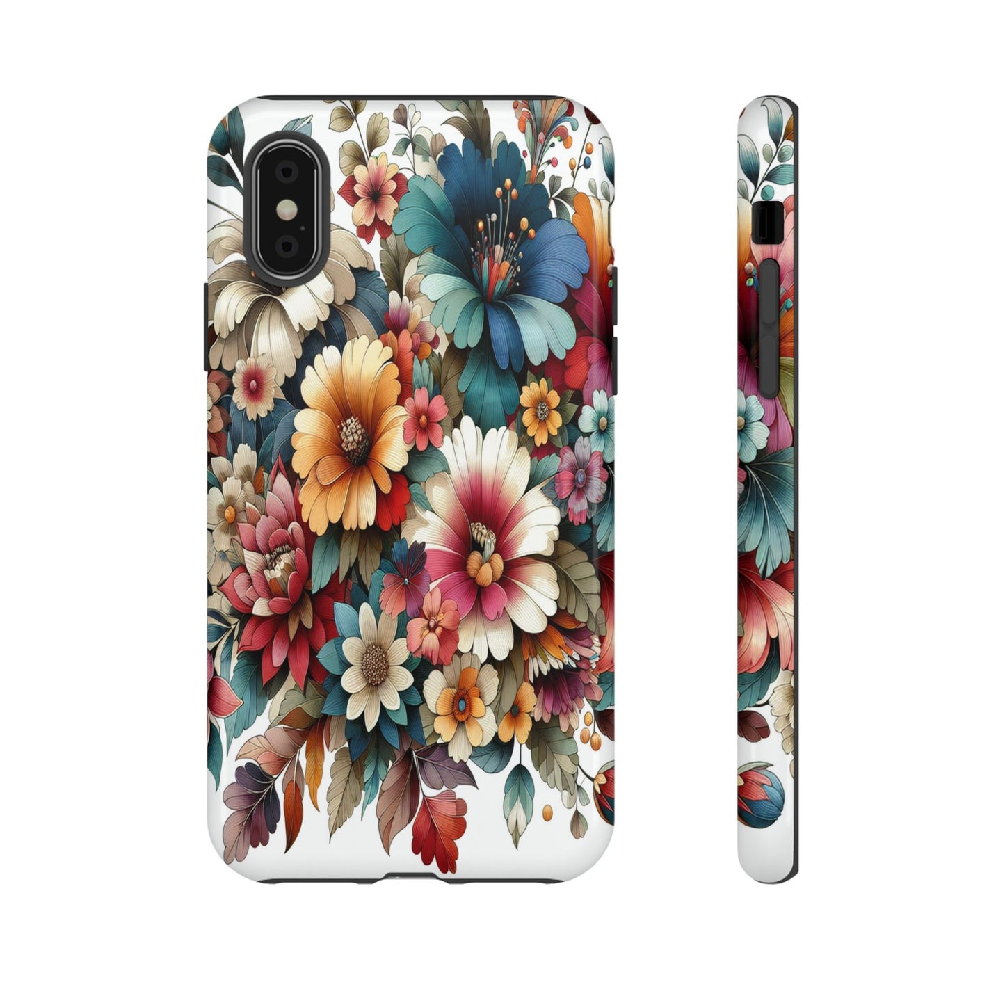 Floral Celebration in Colorful Hues - Phone Case