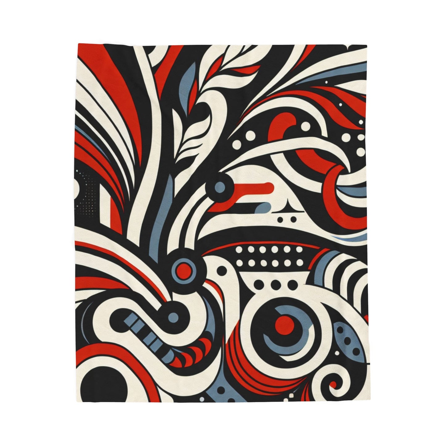 Circles and Curves in Motion - Plush Blanket