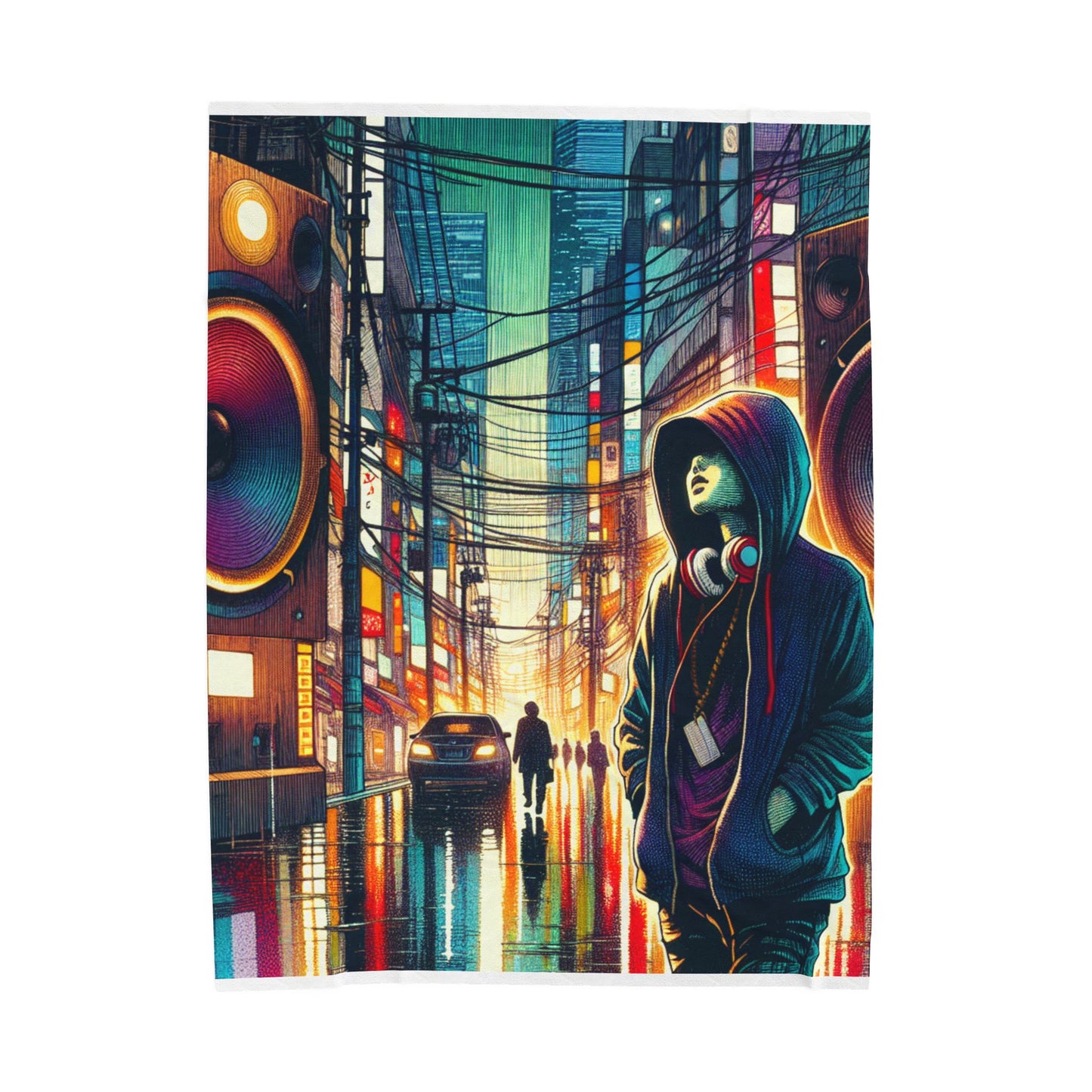 Rhythm in Motion - Plush Blanket