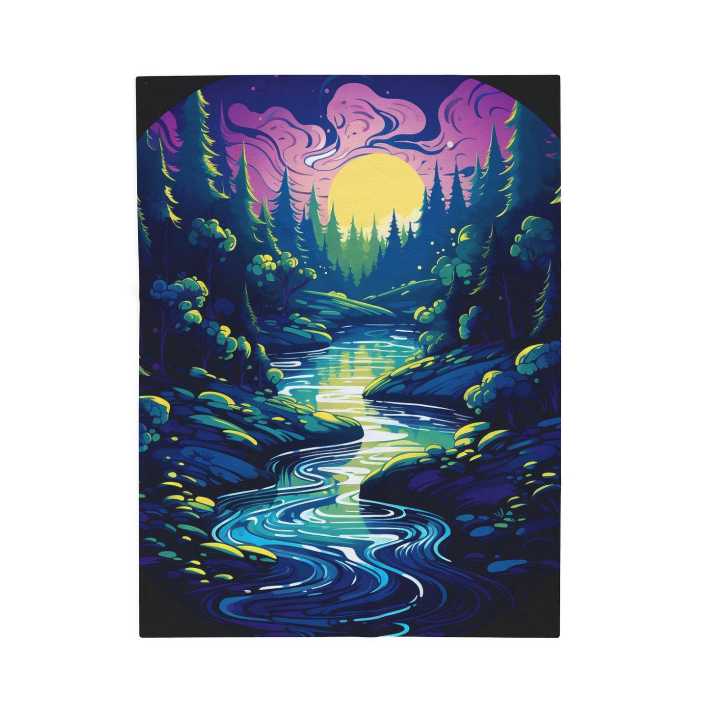 Mystic Twilight Serenade- Plush Blanket