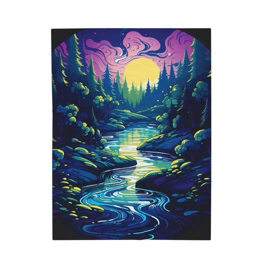 Mystic Twilight Serenade- Plush Blanket