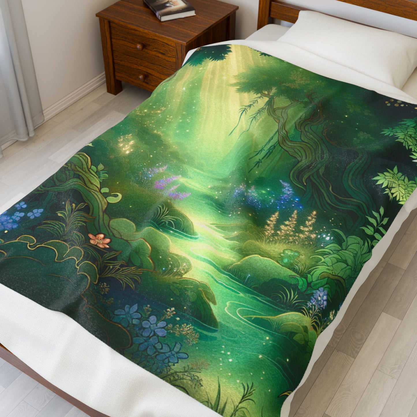 Enchanted Glade Radiance - Plush Blanket