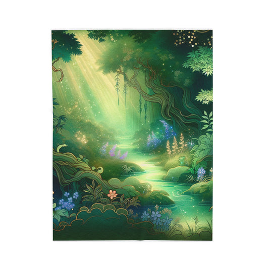 Enchanted Glade Radiance - Plush Blanket