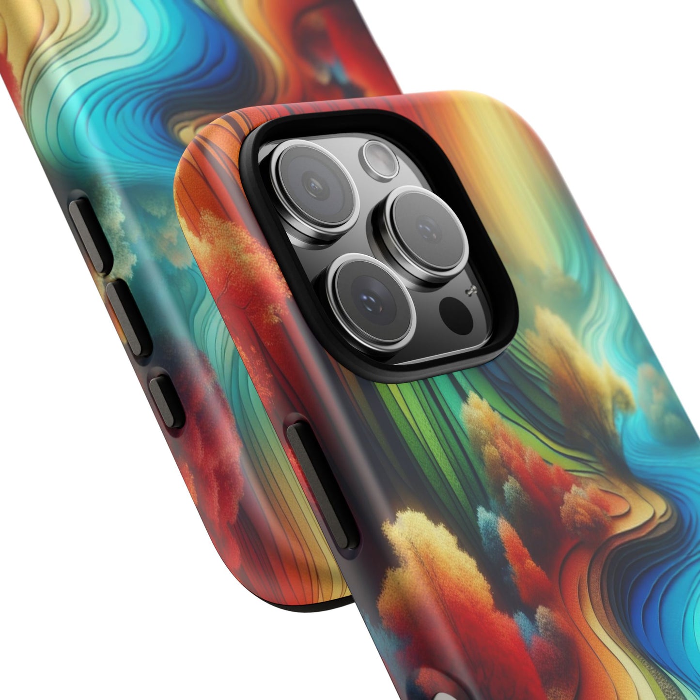 Protective River of Colors Iphone Case Compatible With Iphone 16 15 14 - Iphone Cover