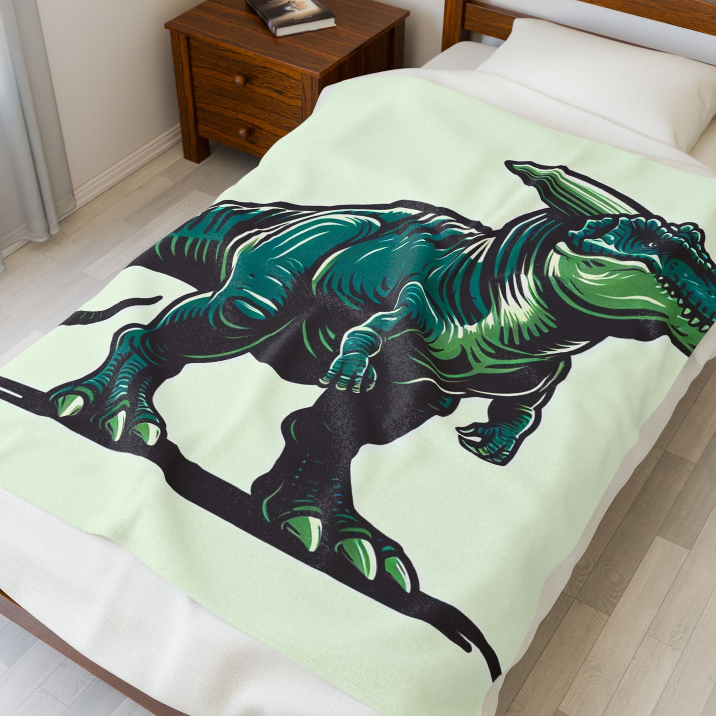 Prehistoric Stride- Plush Blanket
