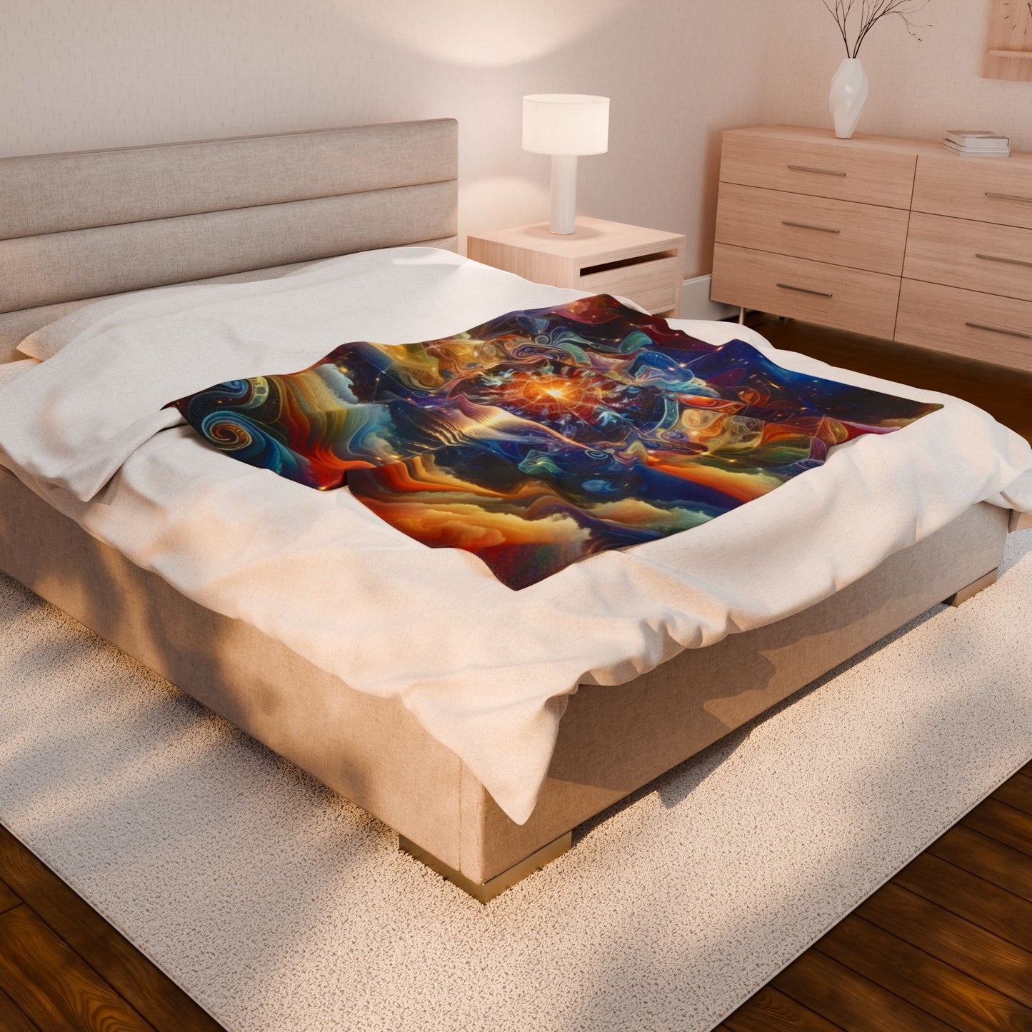 Celestial Wonders Unveiled - Plush Blanket