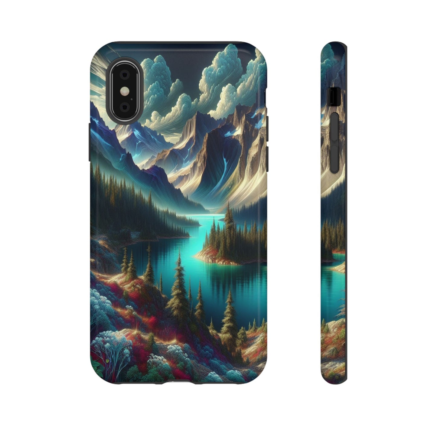 Custom ProtectiveMajestic Peaks and Tranquil WatersIphone Case Compatible With Iphone 16 15 14 - Phone Cover