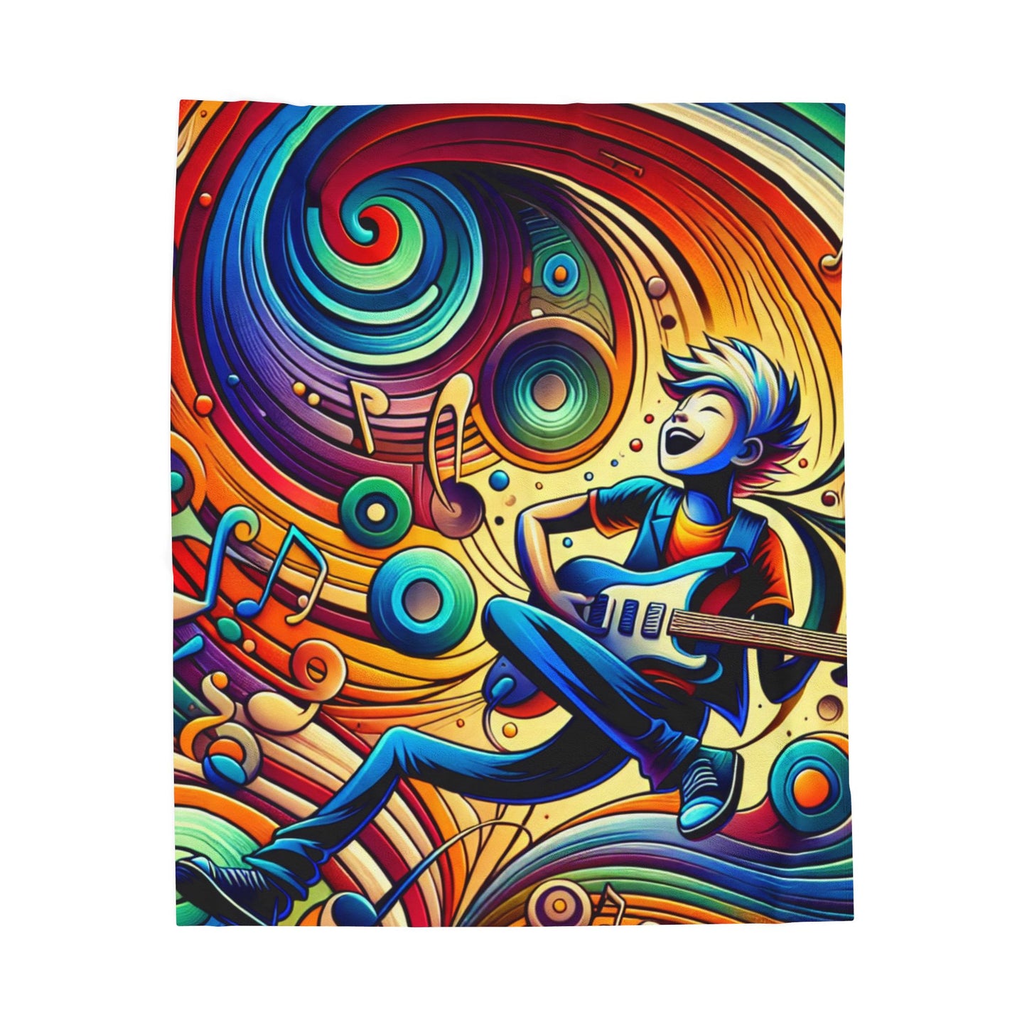 Musical Whirl - Plush Blanket