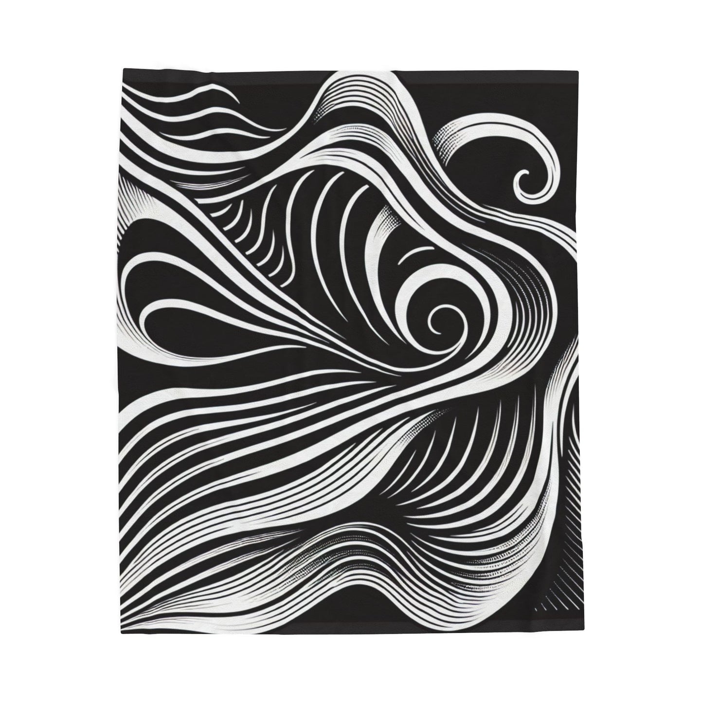 Flowing Curves Visuals - Plush Blanket
