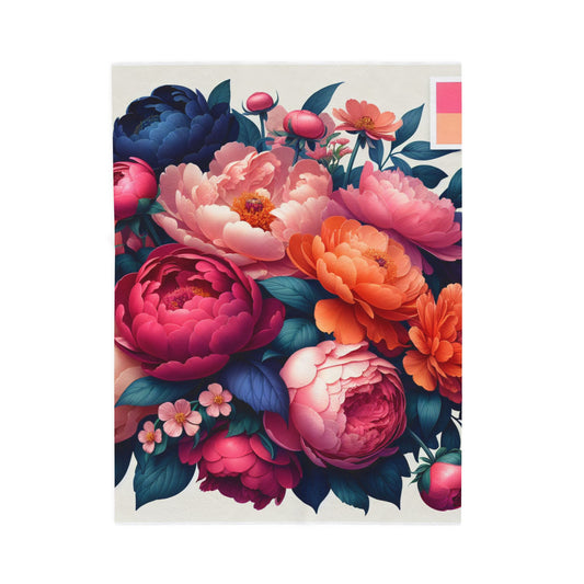 Bountiful Blossoms - Plush Blanket