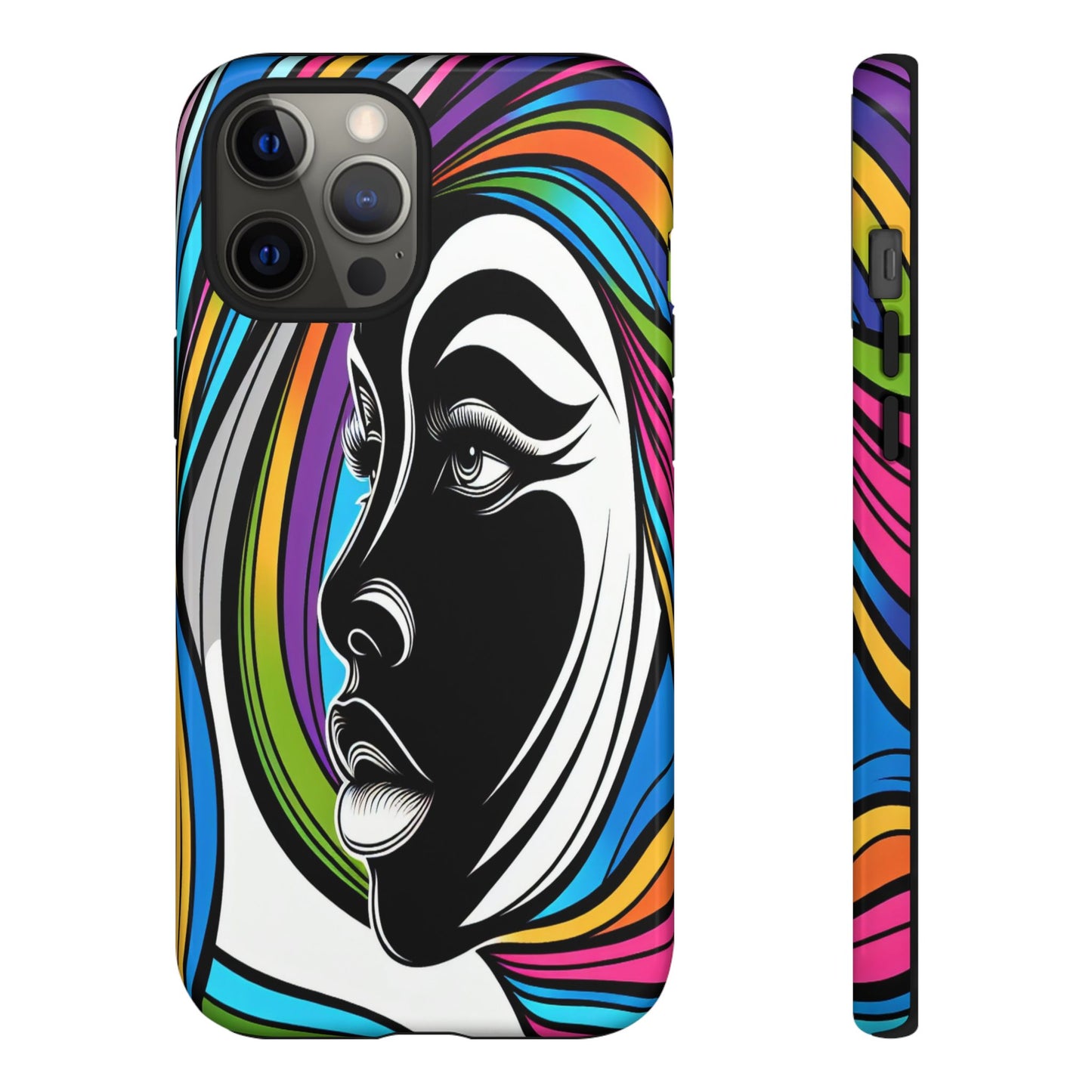 Colorful Portrait Fusion - Phone Case