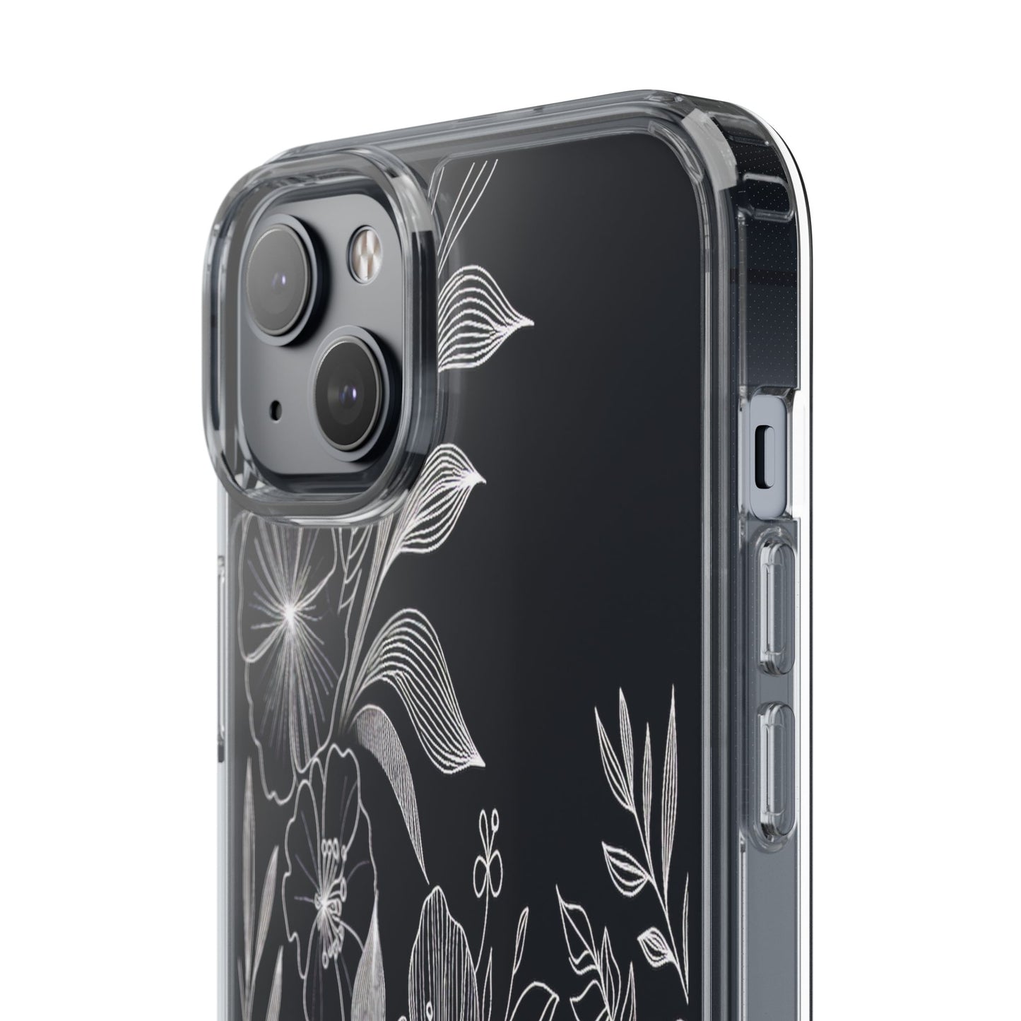 Transparent Petals in Motion Iphone Case Compatible With Iphone 16 15 14 - Clear Phone Cover