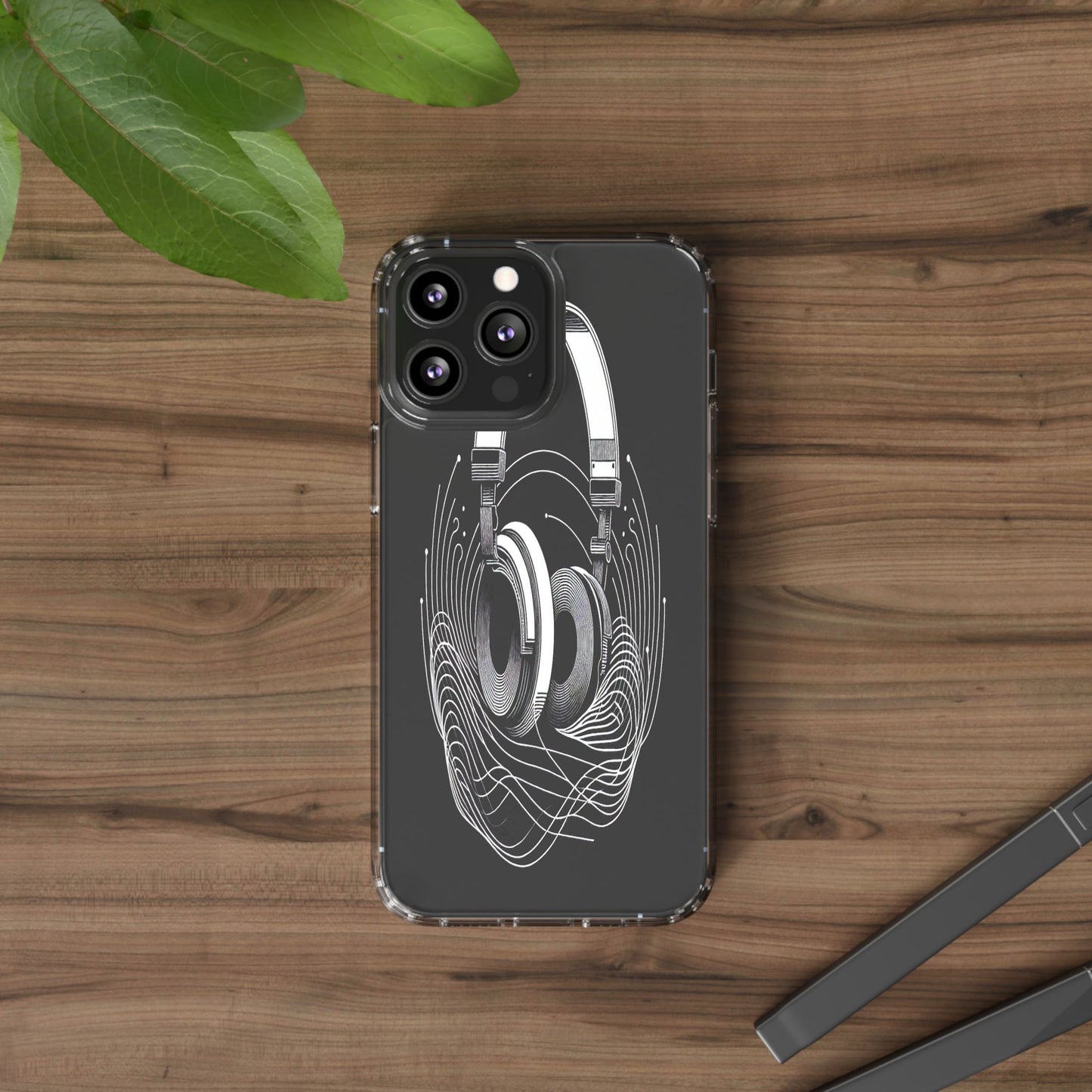 Transparent Sound Waves Unleashed Iphone Case Compatible With Iphone 16 15 14 - Clear Phone Cover